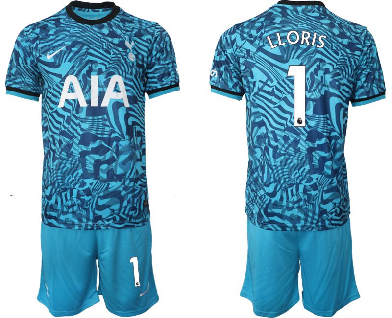 Men 2022-2023 Club Tottenham Hotspur away blue #1 Soccer Jersey->tottenham jersey->Soccer Club Jersey